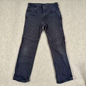 prAna Pants Mens 32x34 Black Bronson Organic Cotton Durable Outdoor Hiking